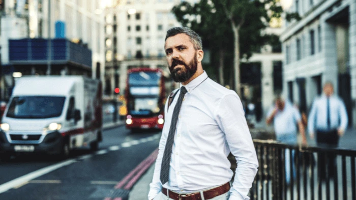 business man with service supplier visa in the UK